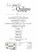 Oulipo calendrier 2014